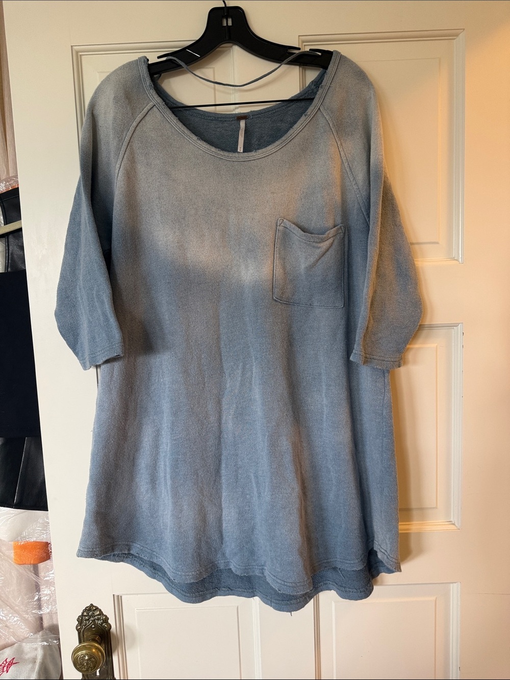 Free people boho distressed look beach cover up